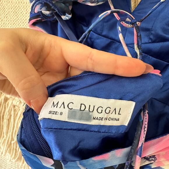 Mac Duggal Floral Cutout Gown - Picture 4 of 11